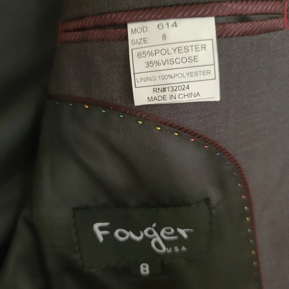 Fouger Boy's Dress Blazer Jacket Brand new Size 8